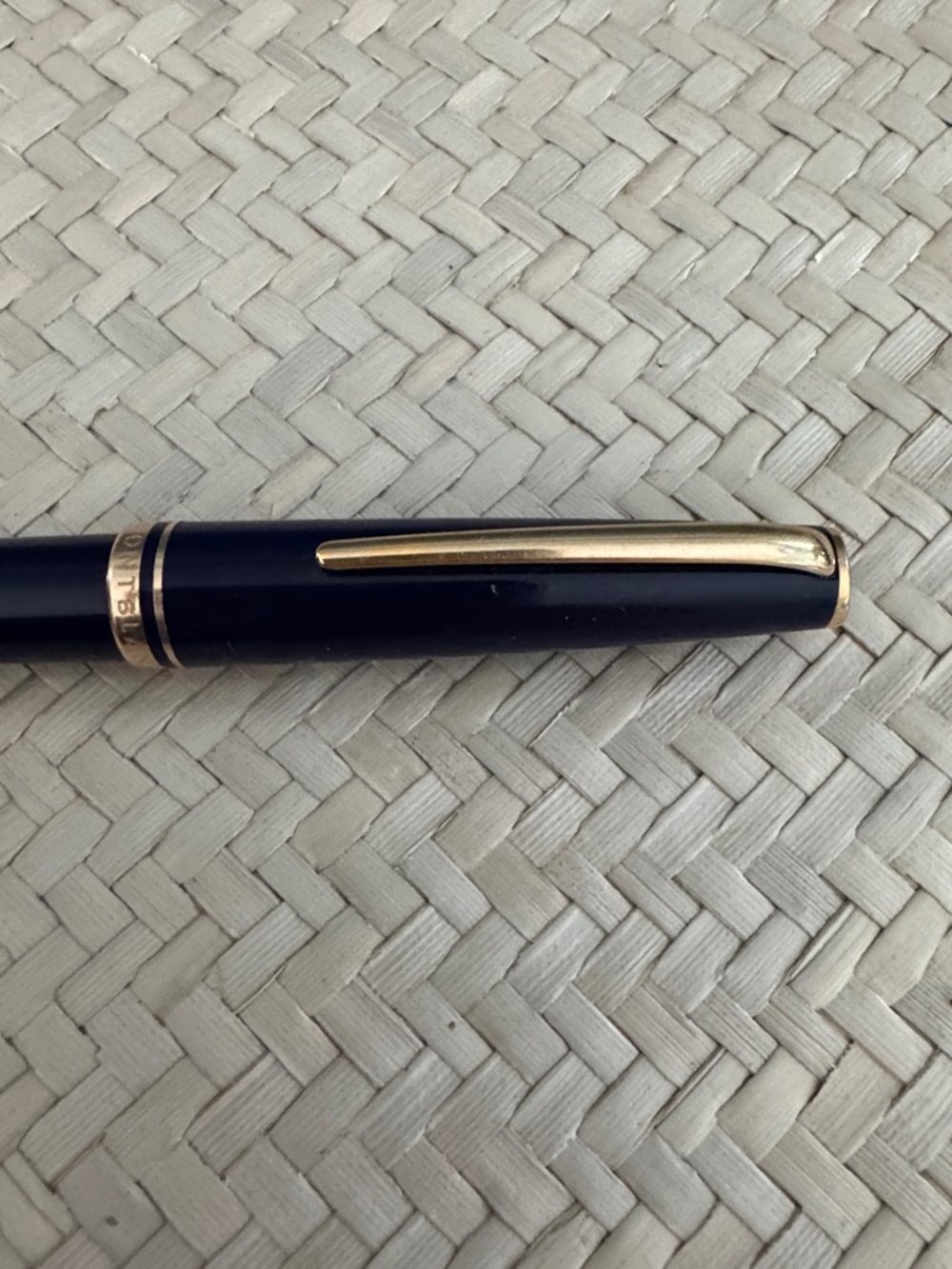 Montblanc Blue with gold accents Rollerball Pen. “Generation” model.